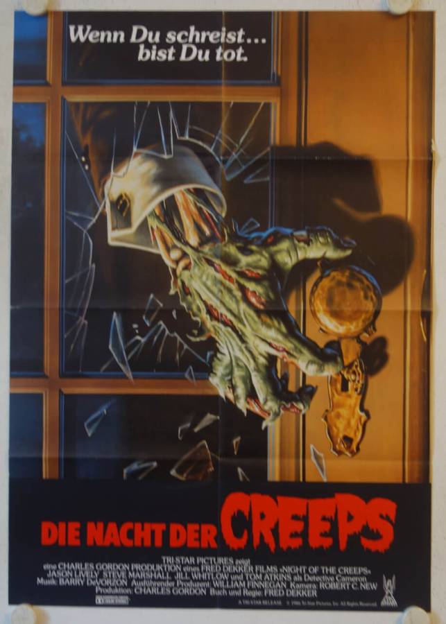 Night of the Creeps original release german movie poster
